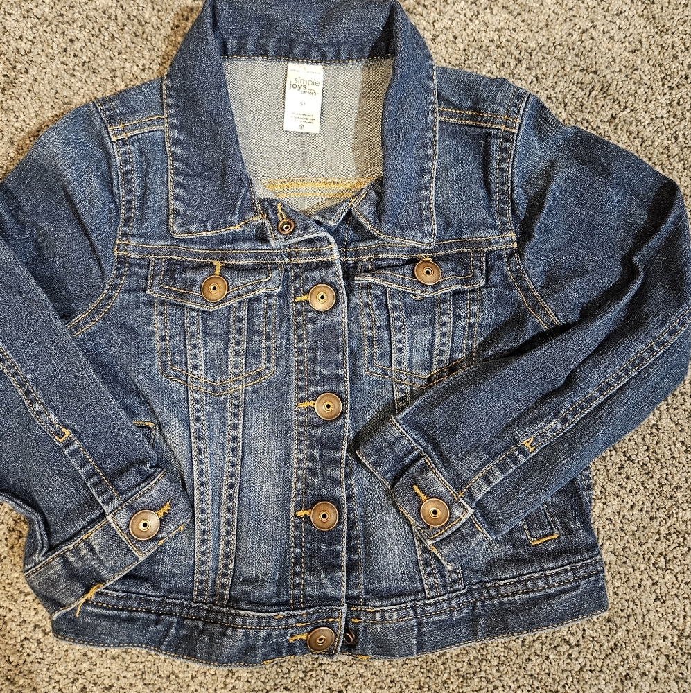 2/$10 - Carter's Blue Jean Jacket Classic Denim Style